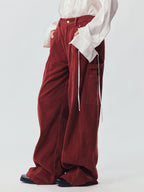 Vintage Washed Red Workwear Pants