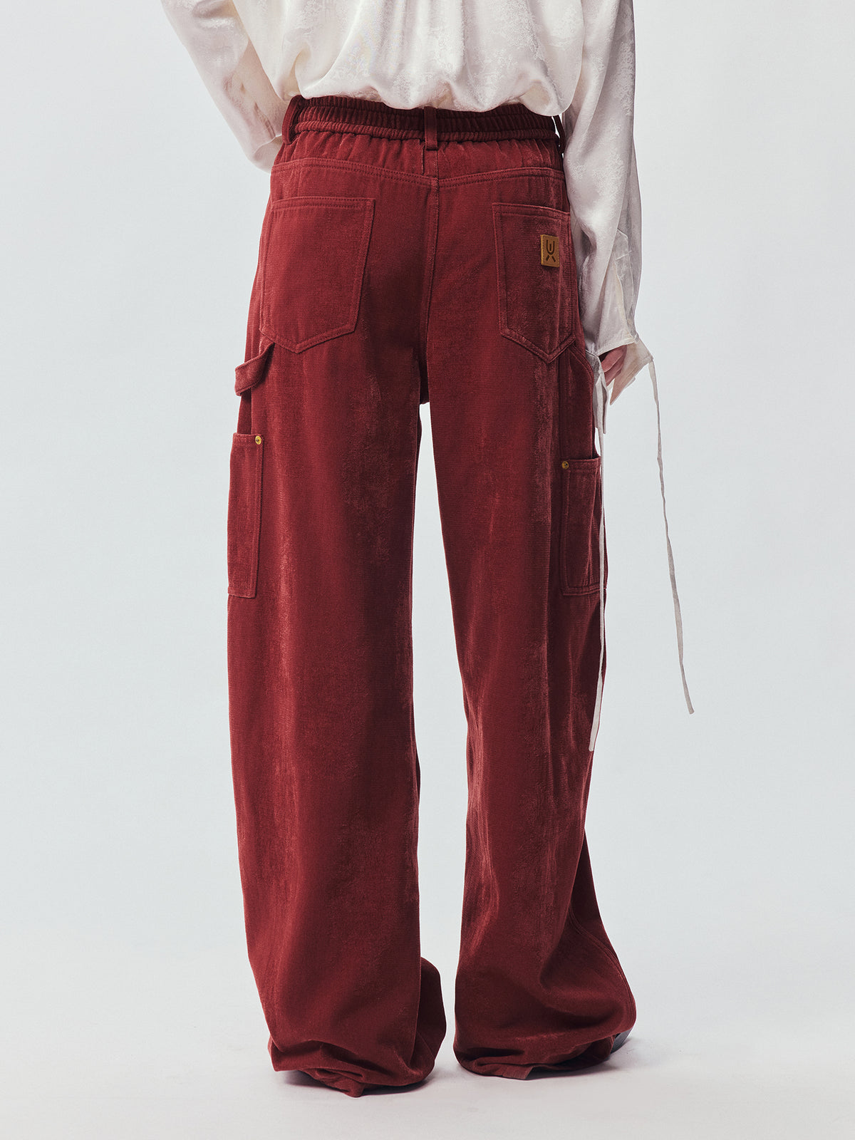 Vintage Washed Red Workwear Pants