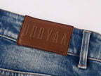 Office Braid Denim Mini Skirt