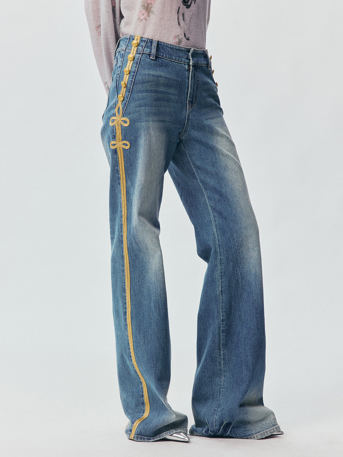 Office Gold Braid Jeans