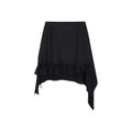 Black Flowing Layered Lace Skirt