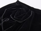 Sculpted Flower Tiered Velvet Mini Skirt
