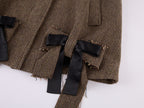 Bow Hem Balmacaan Coat