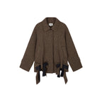 Bow Hem Balmacaan Coat