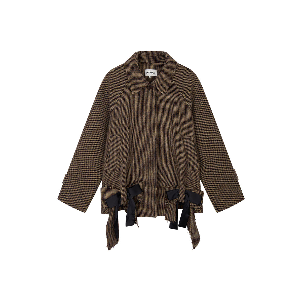 Bow Hem Balmacaan Coat