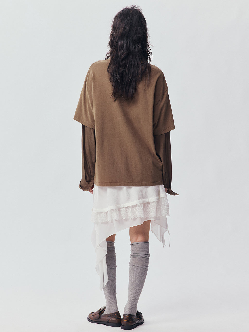 Petty Teddy Beaded Faux-Layer Sweatshirt