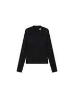 Petty Teddy Embroidered Mock Neck Top