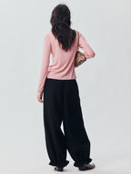 Petty Teddy Embroidered Mock Neck Top
