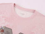 Vintage Floral Print Embroidered Sweatshirt