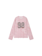 Vintage Floral Print Embroidered Sweatshirt
