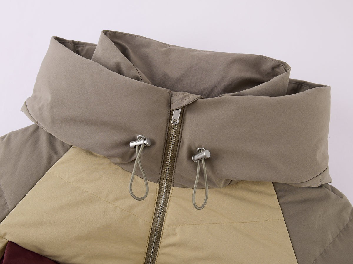 Colour Block Bow Down Jacket