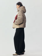 Colour Block Bow Down Jacket