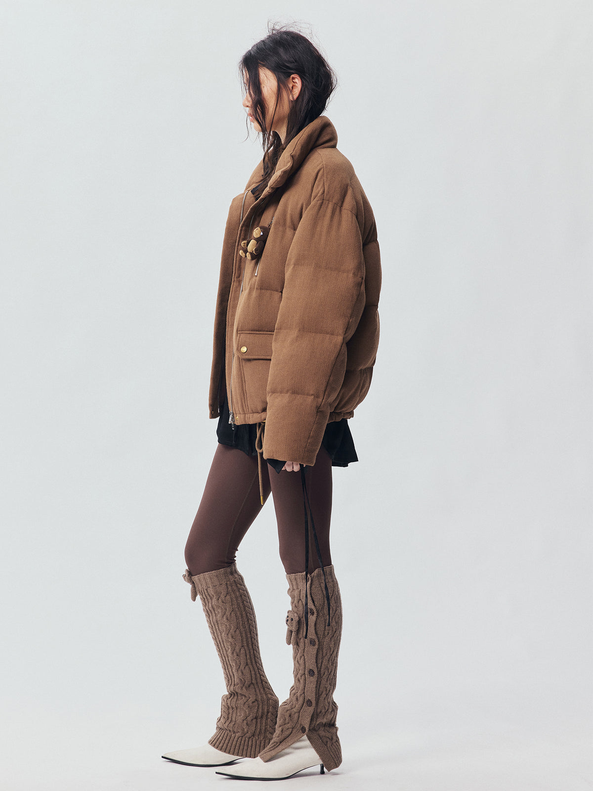 Petty Teddy Textured Down Jacket