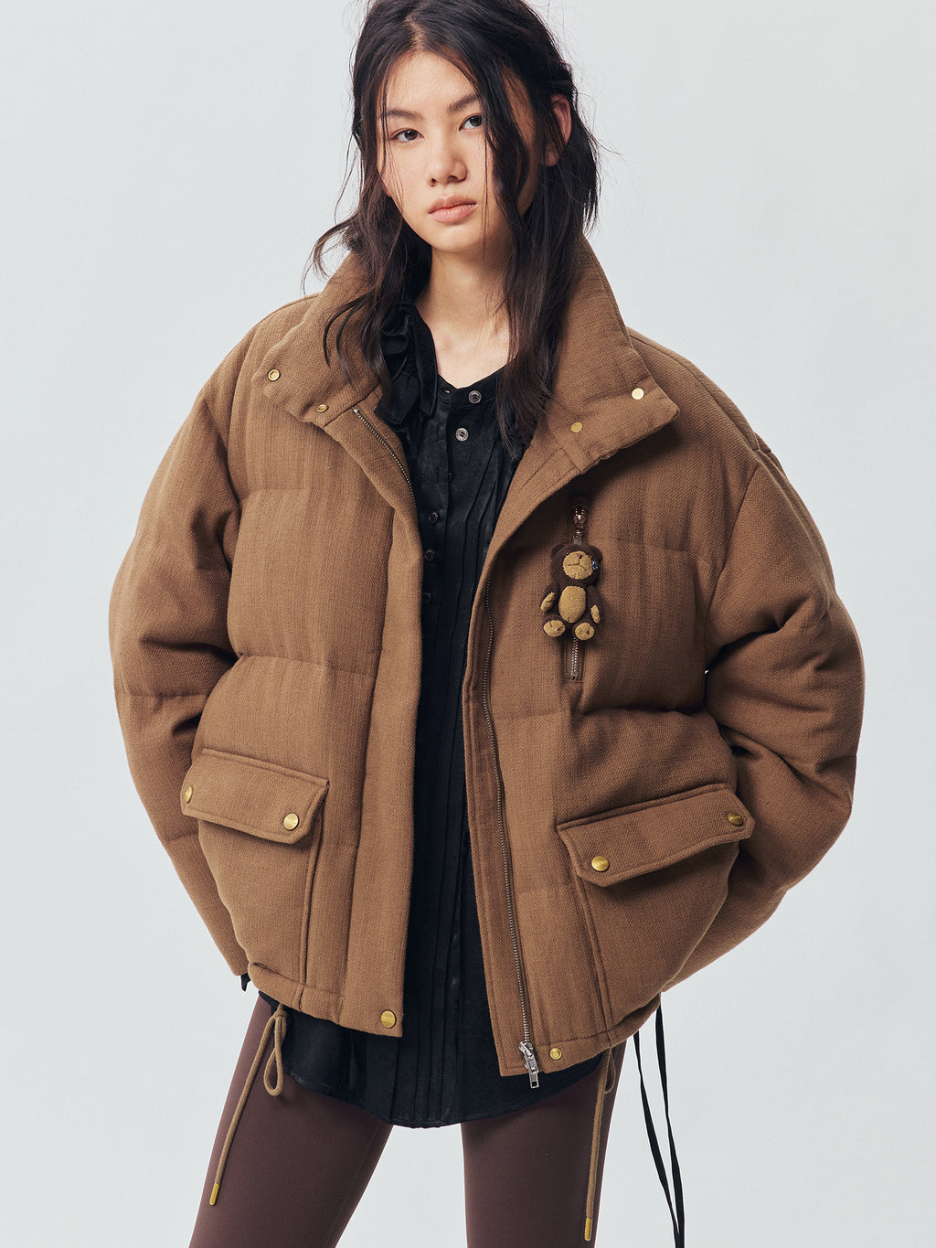 Petty Teddy Textured Down Jacket