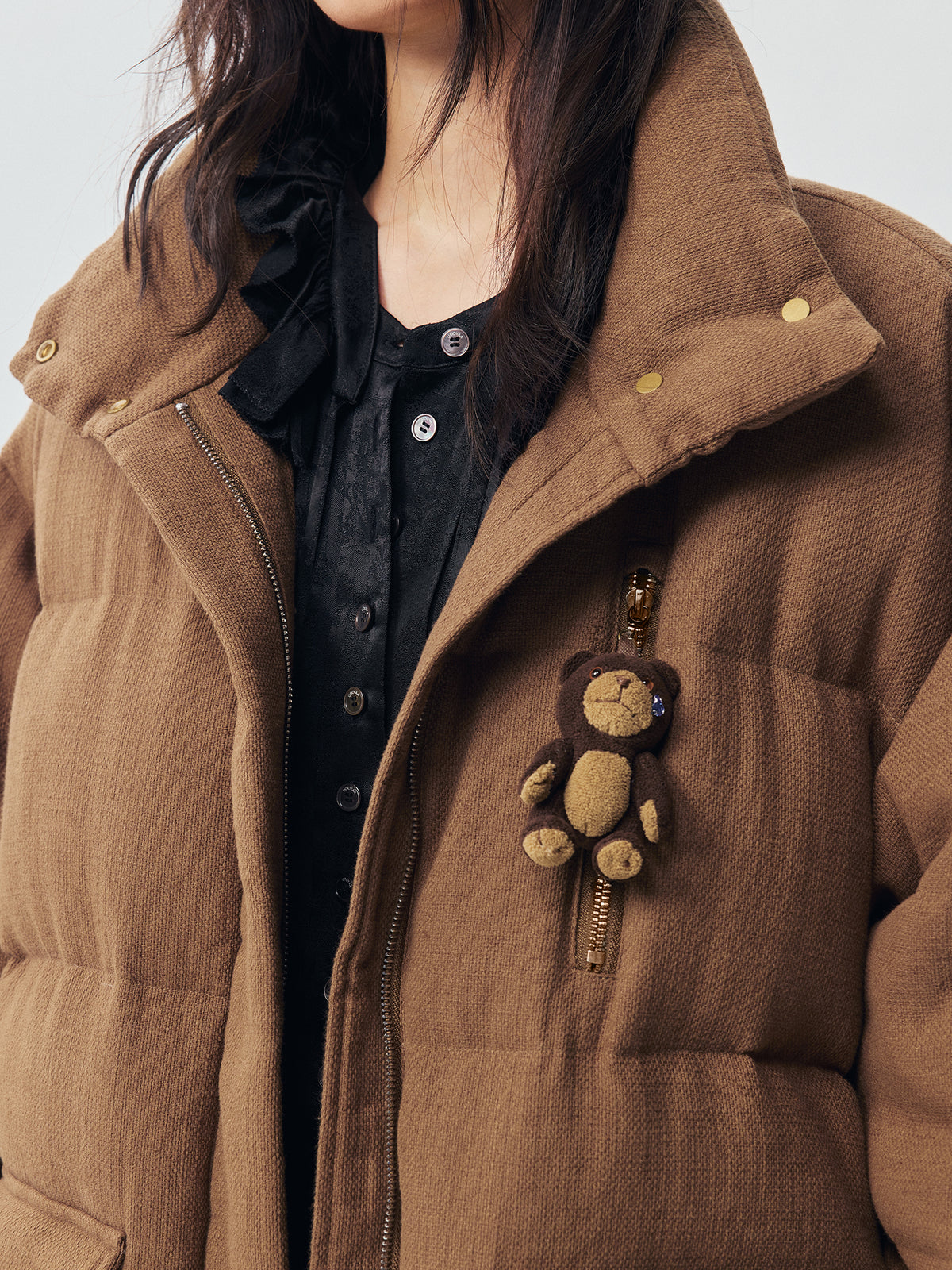 Petty Teddy Textured Down Jacket