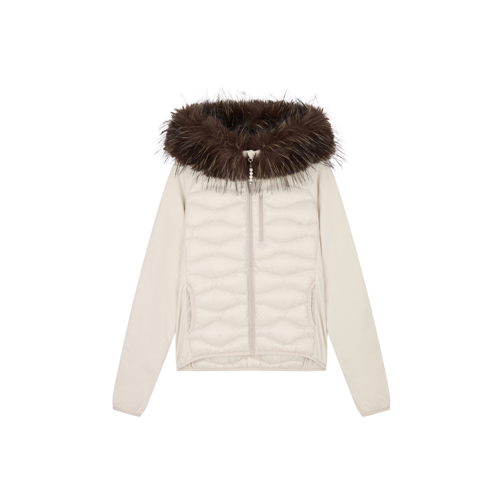 Fur Collar Quilted Down Jacket