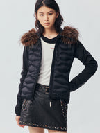 Fur Collar Quilted Down Jacket
