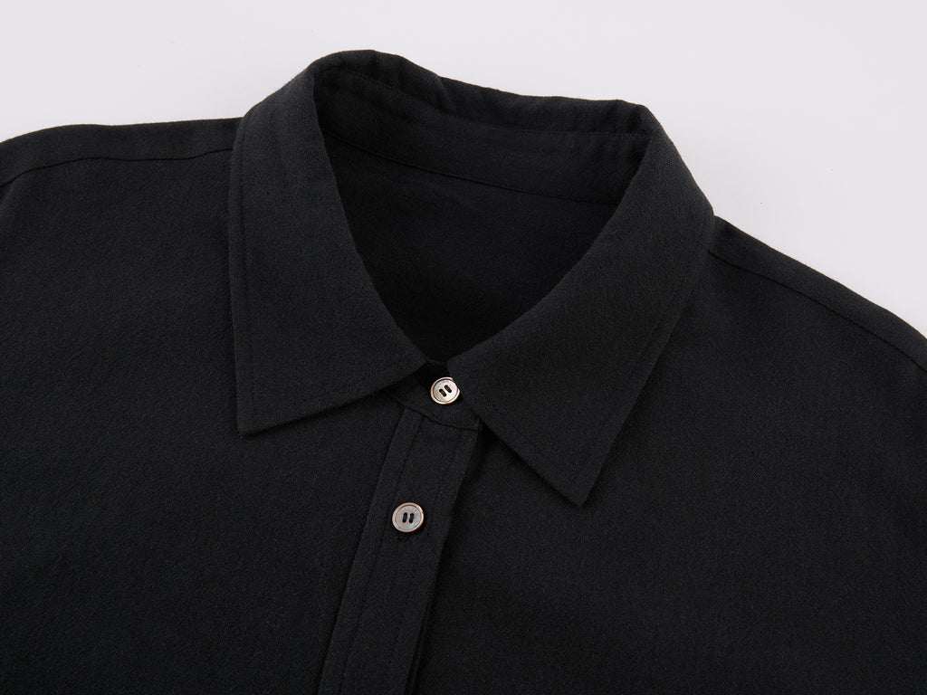 Drawstring Shirt Dress