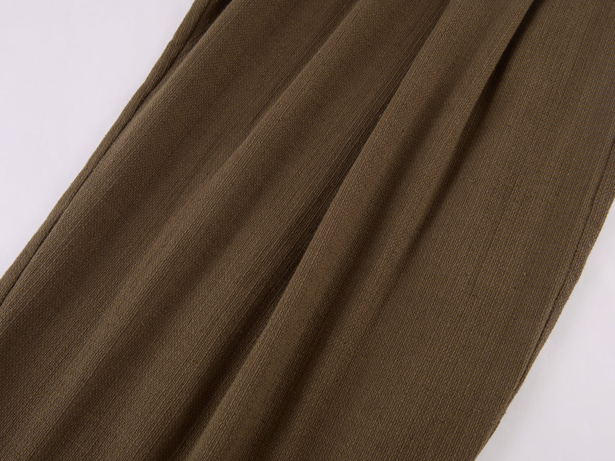 Vintage Textured Military Trousers