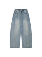 Retro Diamond Washed Jeans