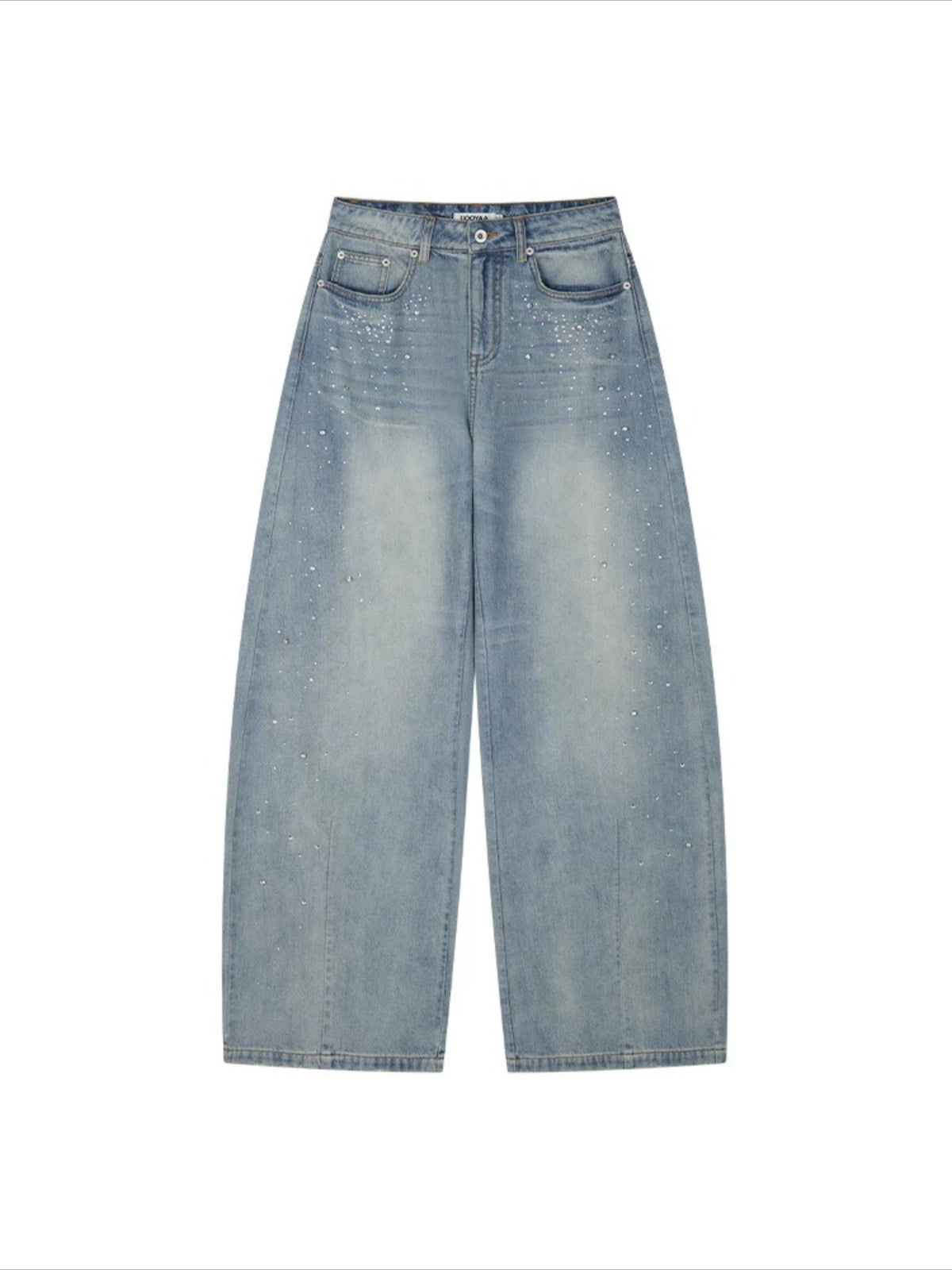 Retro Diamond Washed Jeans