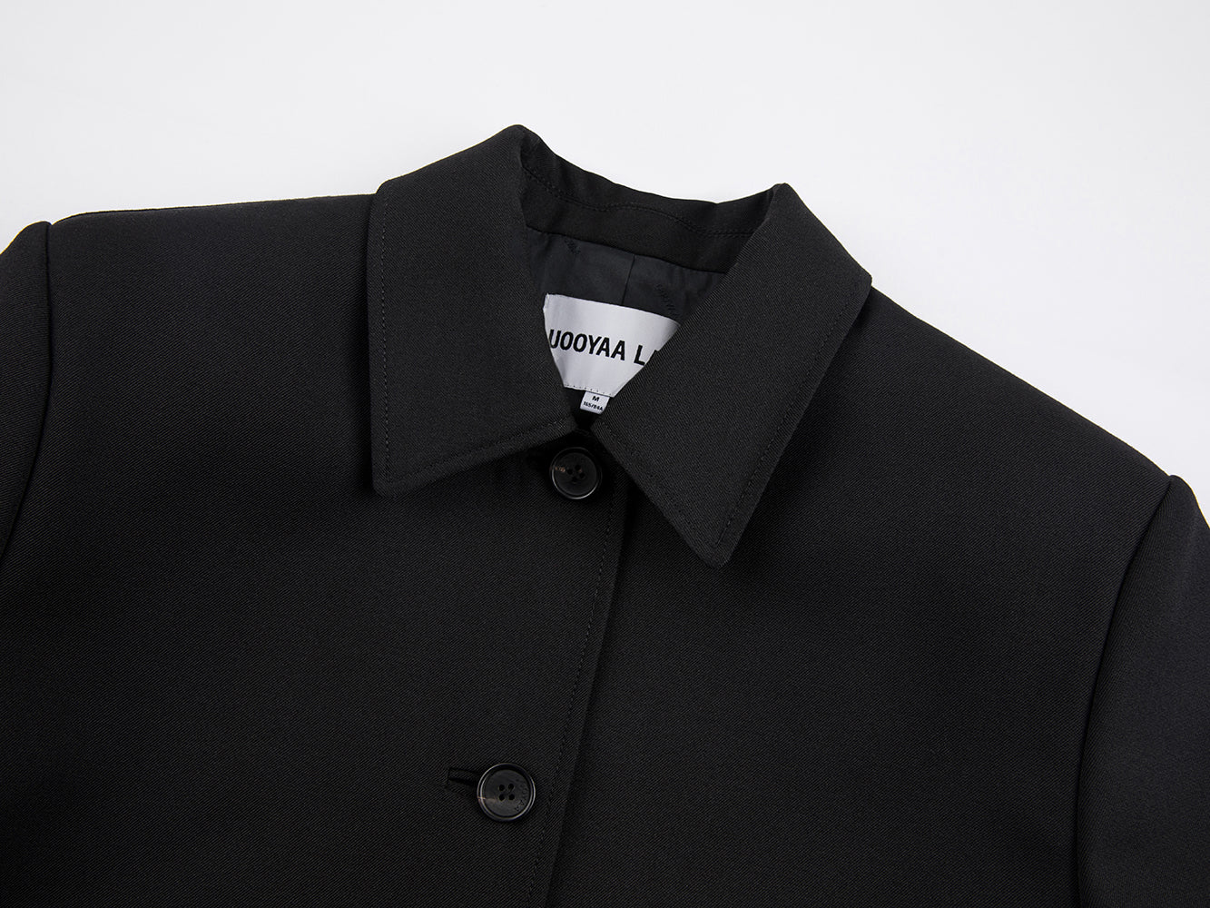 Black bowknot pocket coat