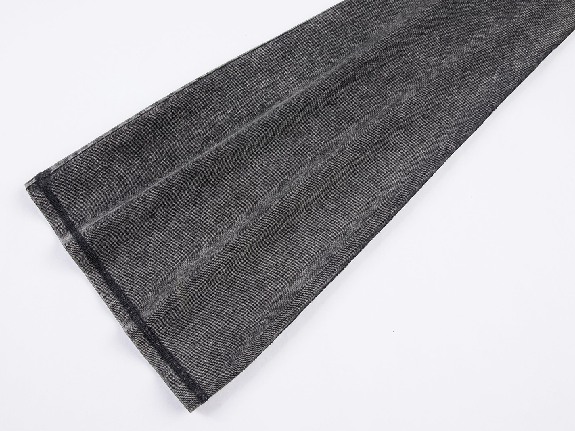 Vintage two piece flared jeans with pleated skirt