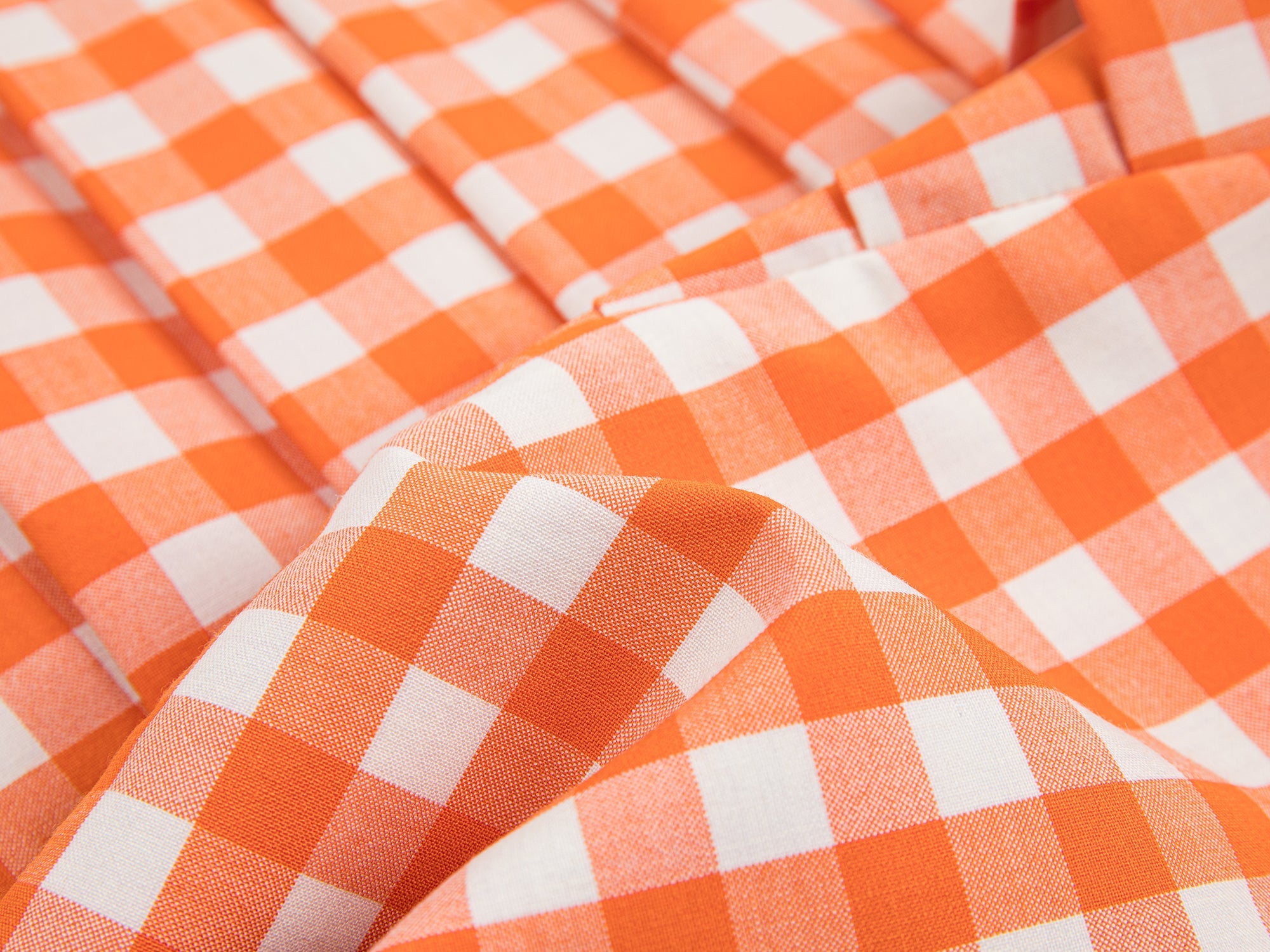 Vichy plaid pleated skirt