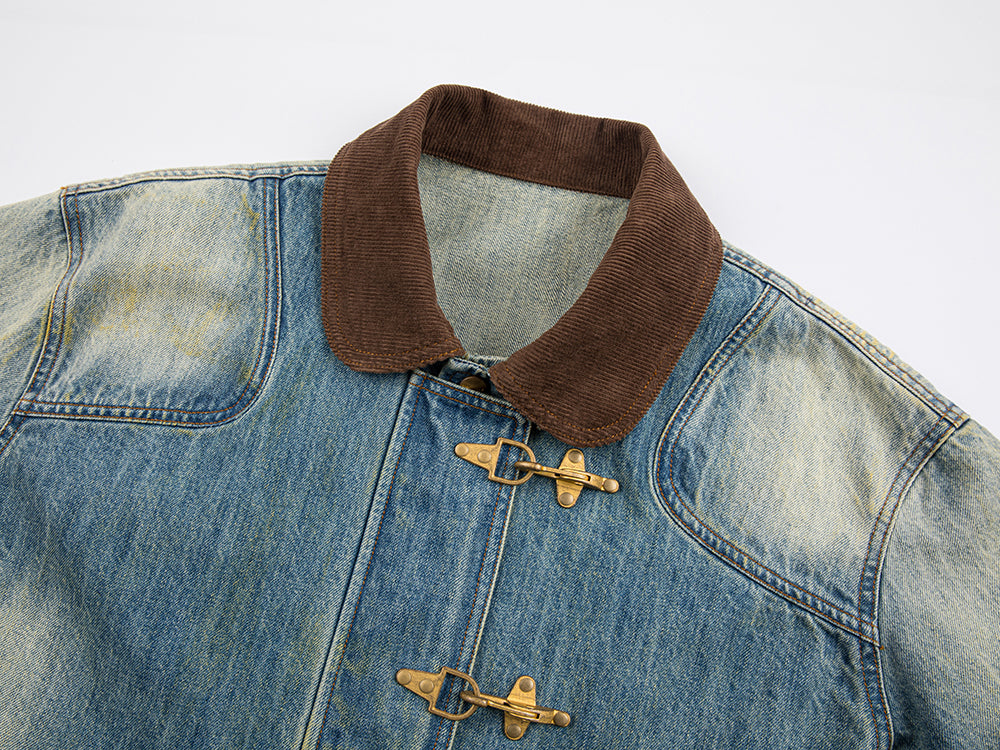 Uooyaa club washed denim jacket