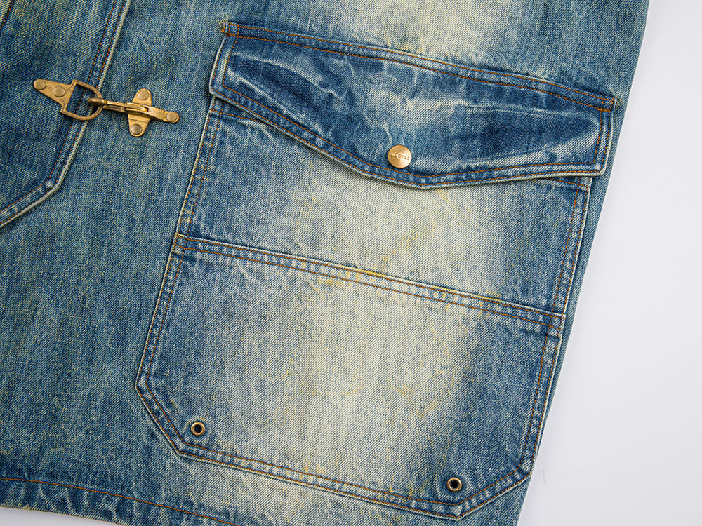 Uooyaa club washed denim jacket