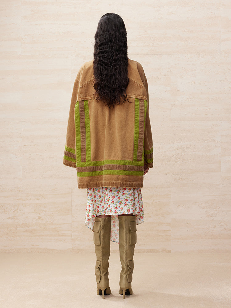 Uooyaa club stripped hunting jacket