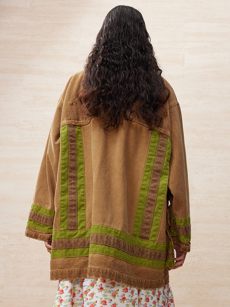 Uooyaa club stripped hunting jacket