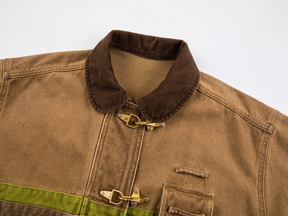Uooyaa club stripped hunting jacket