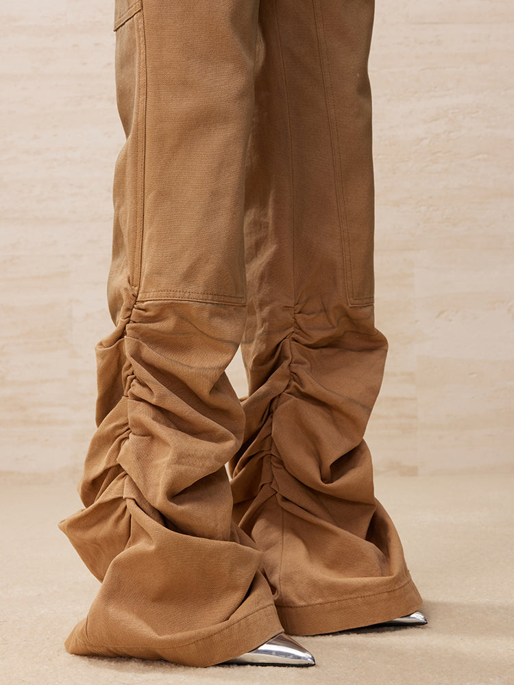 Youth and truth draped flared jeans