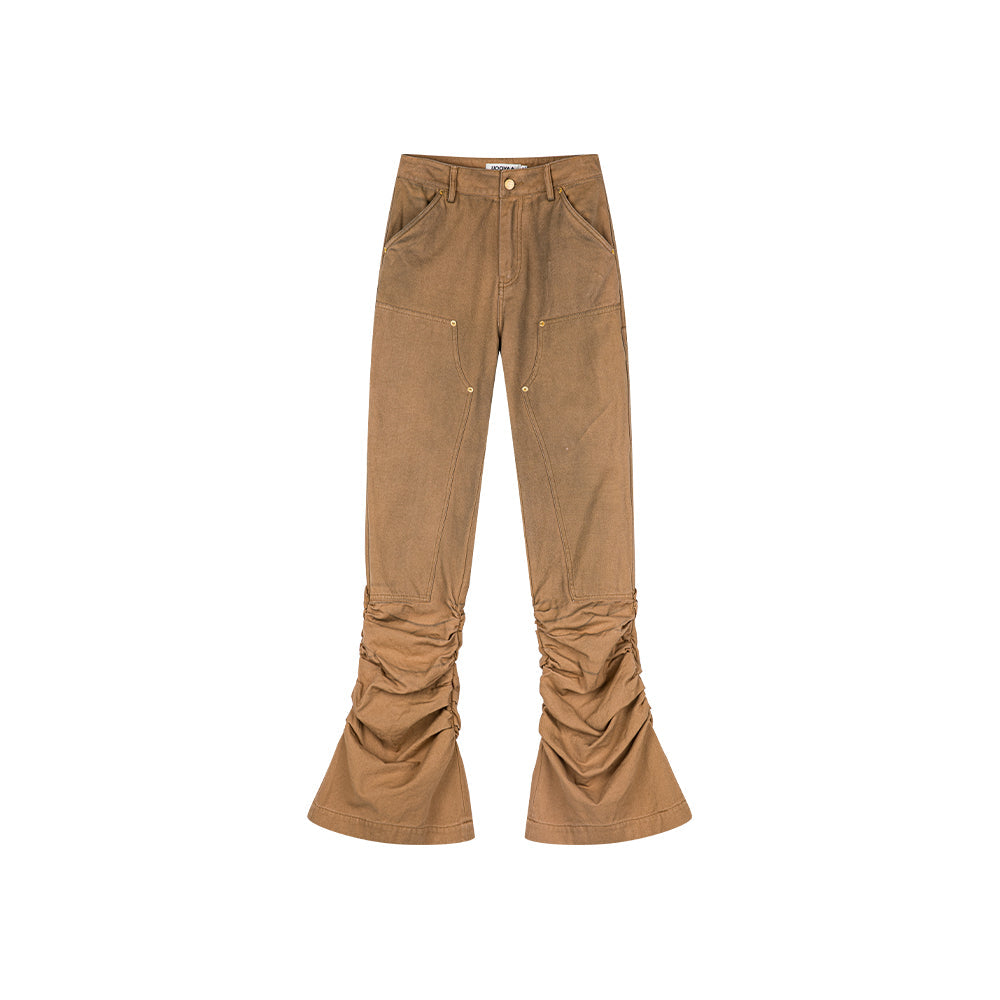 Youth and truth draped flared jeans