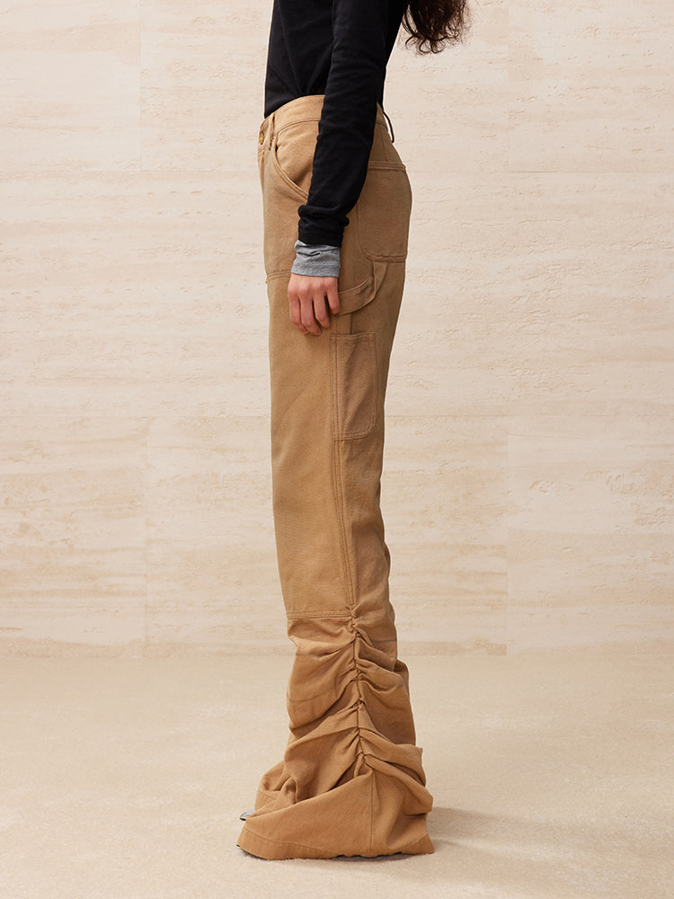 Youth and truth draped flared jeans