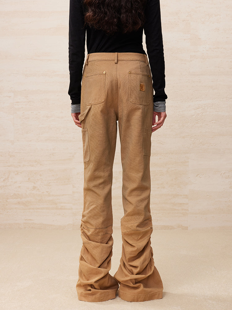 Youth and truth draped flared jeans