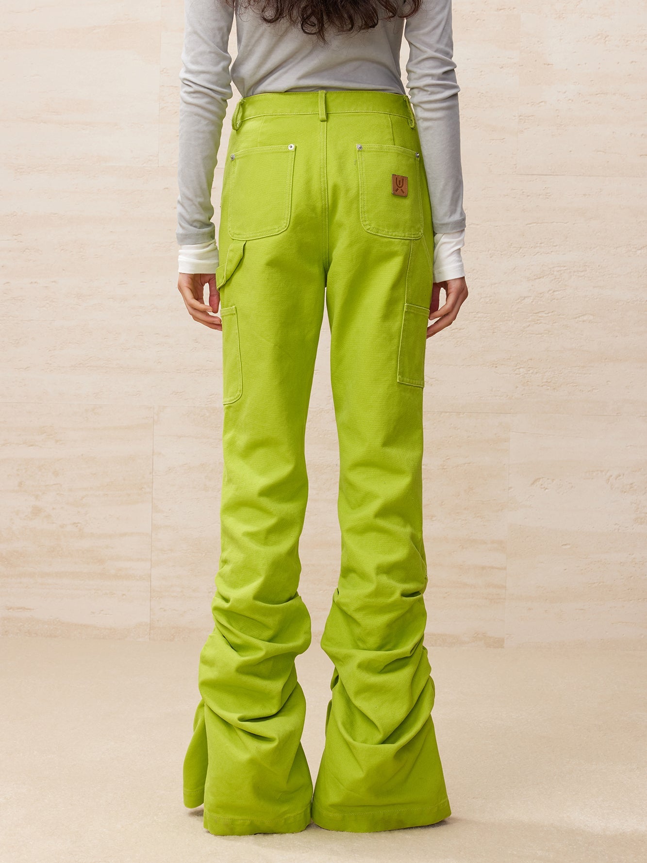 Youth and truth draped flared jeans