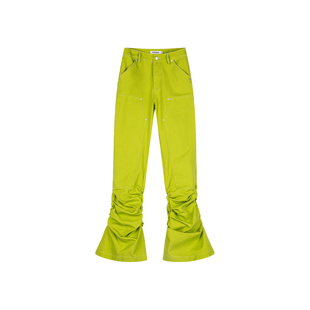 Youth and truth draped flared jeans