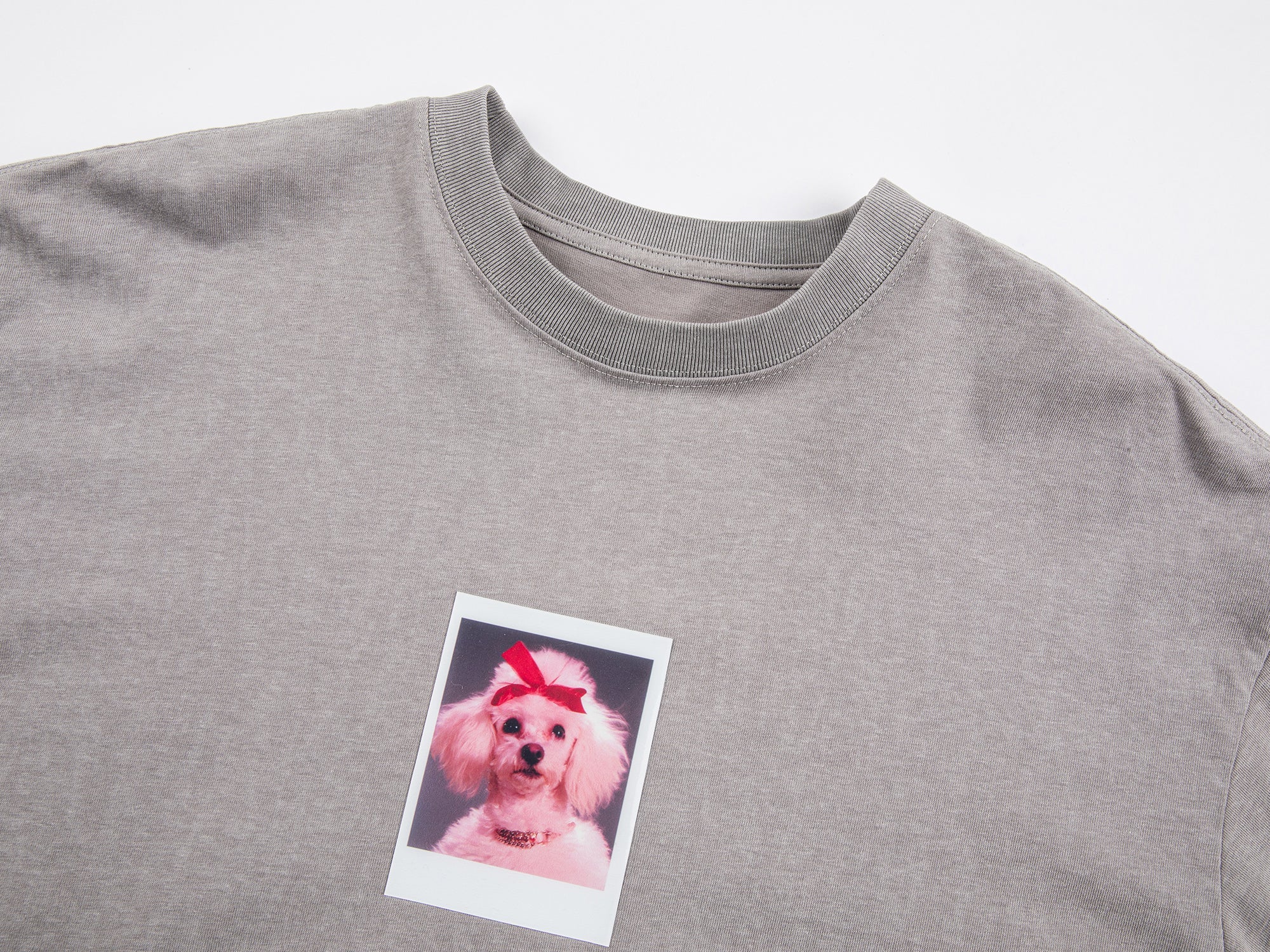 Puppy portrait printed long sleeved shirt