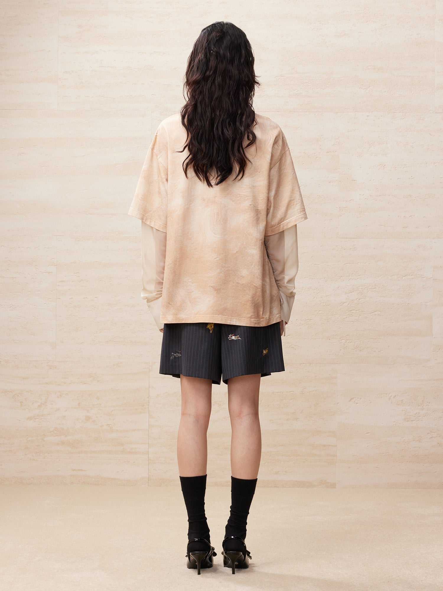 Puppy printed two-piece t-shirt