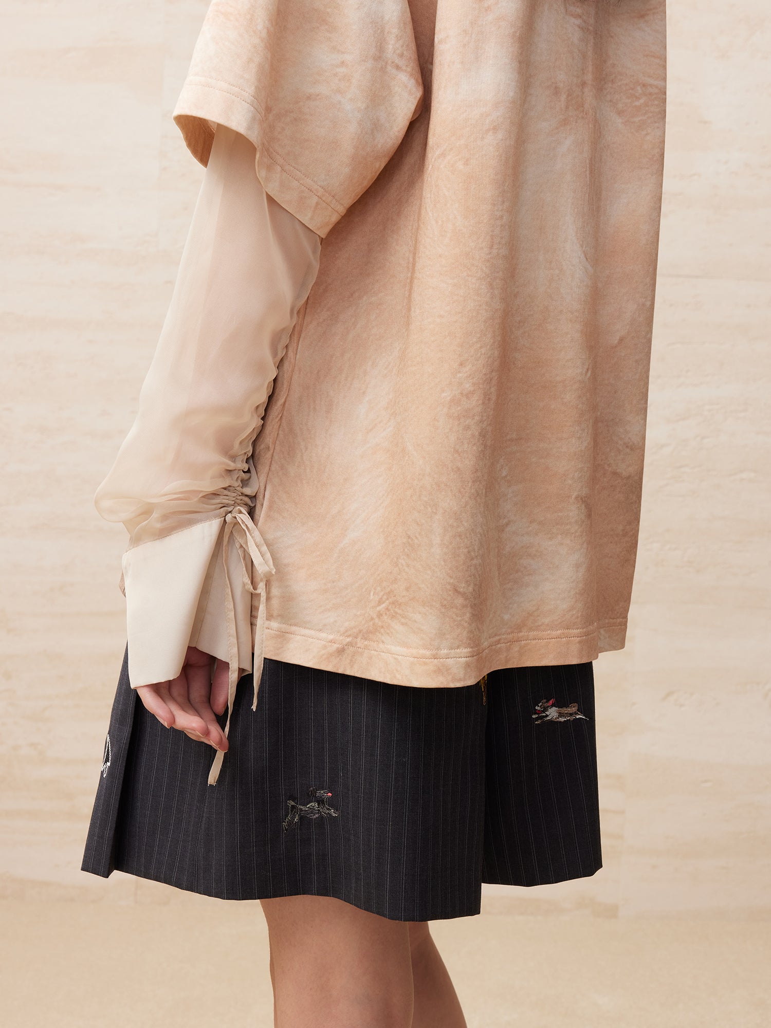 Puppy printed two-piece t-shirt