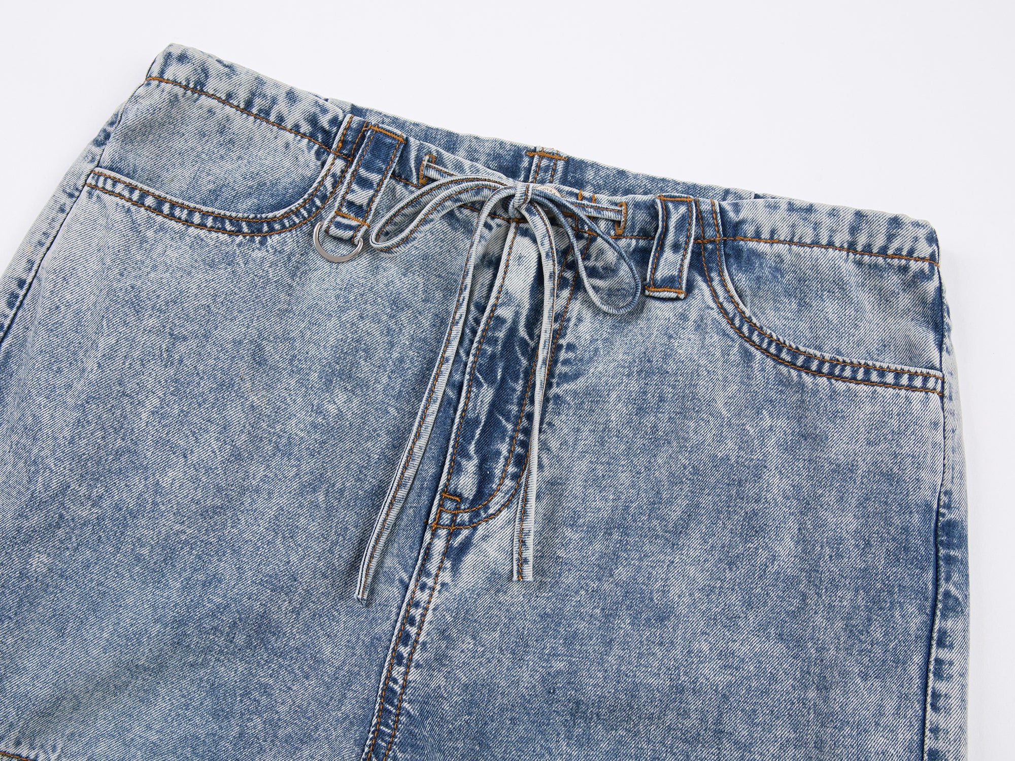 Washed cargo jogger jeans